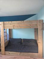 stapelbed 90x200 met trap en lattenbodem, Ophalen, Gebruikt, 90 cm, Eenpersoons