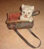 Beeld hond in tas - West Highland White Terrier, Ophalen of Verzenden, Gebruikt, Dier