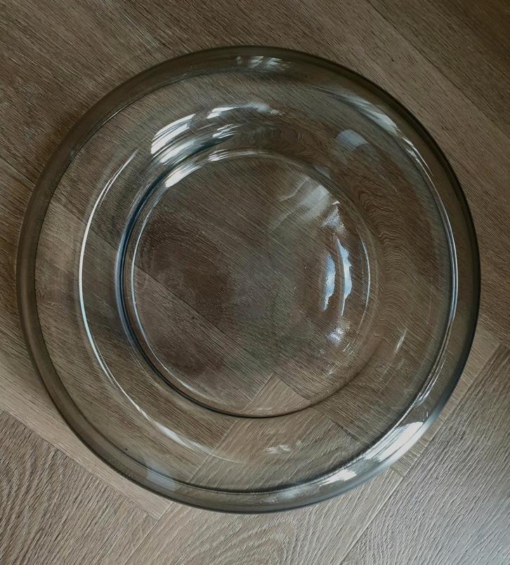 Smoke glazen decoratie schaal 2 zijdig gebruiken o.a. Kerst, Huis en Inrichting, Woonaccessoires | Vazen, Nieuw, Minder dan 50 cm