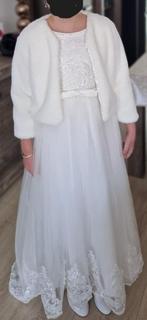 2 prachtige bruidsmeisjes jurken Incl bolero op maat, Bruidsmeisjeskleding, Ophalen of Verzenden, Wit, Zo goed als nieuw