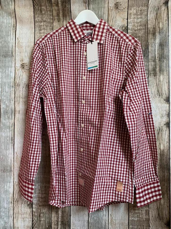 Super mooi nieuw ruit overhemd van Scotch&Soda (Maat S), Kleding | Heren, Overhemden, Nieuw, Halswijdte 38 (S) of kleiner, Rood