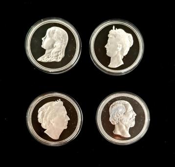 Willem III ,meisje Wilhelmina,Wilhelmina met kroon,Juliana beschikbaar voor biedingen