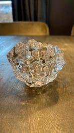 Kristallen kandelaar waxinelichthouder, Antiek en Kunst, Antiek | Glas en Kristal, Ophalen of Verzenden