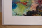 Abstract schilderij expressieve stijl  gesigneerd, Ophalen of Verzenden