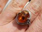 Vanoli 925 zilveren ring met amber / barnsteen maat 17, Daiva1973@hotmail.com, Vanoli, Overige kleuren, Amsterdam
