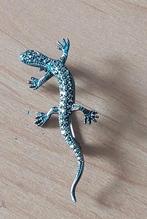 Antieke Zilveren Marcasiet Hagedis Broche, Ophalen of Verzenden, Zilver