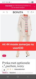 Nieuwe zomerjas in verpakking - Maat 44, Kleding | Dames, Beige, Maat 42/44 (L), Nieuw, Bonita