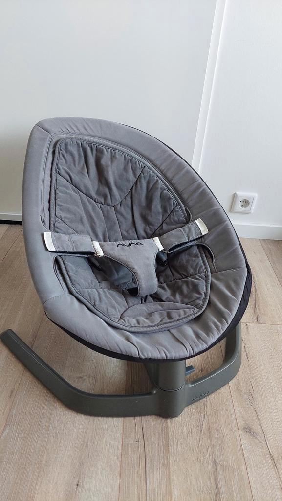 Nuna Leaf wipstoel - Grijs, Kinderen en Baby's, Wipstoeltjes, Zo goed als nieuw, Wipstoel, Overige merken, Met gordel(s) of riempje(s)