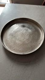 Nieuw colmore plate dienblad rond raw nickle aluminium 40x40, Ophalen of Verzenden, Nieuw, Rond, Metaal