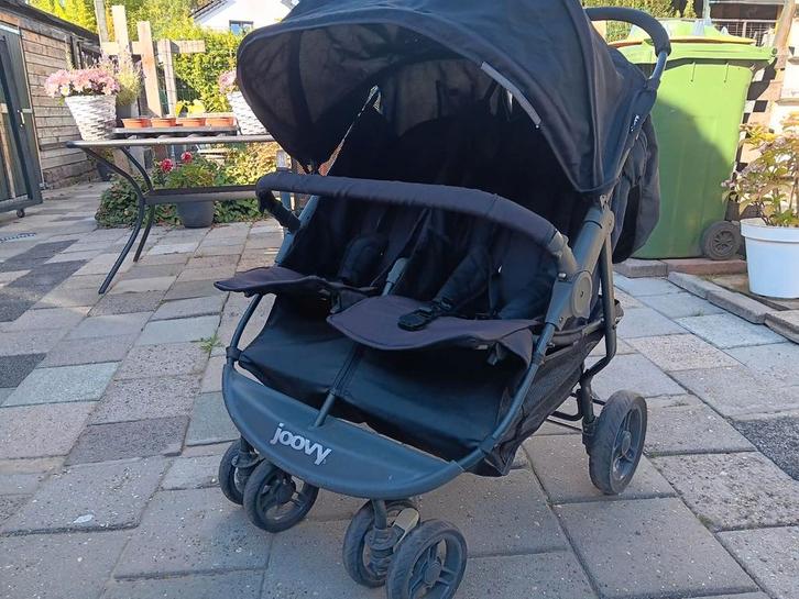 Duo wagen buggy joovy, Kinderen en Baby's, Buggy's, Gebruikt, Overige merken, Duomodel, Verstelbare rugleuning, Zonnekap, Ophalen