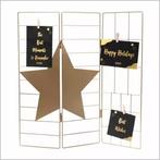 10 stuks- Kaarten houder – goud – 3 luik – 42 x 50 cm, Ophalen of Verzenden, Nieuw, Overige typen