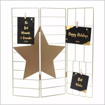 10 stuks- Kaarten houder – goud – 3 luik – 42 x 50 cm beschikbaar voor biedingen