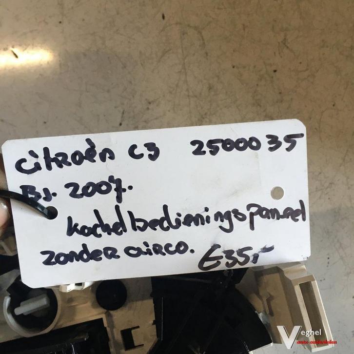 Citroen C3  1.1   2007 Wagennr 2500035 Kleurcode EKQ  Kachel, Auto-onderdelen, Dashboard en Schakelaars, Gebruikt, Ophalen of Verzenden