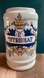 Antieke apothekerspot E Mitidiat - Royal Delft -, Antiek en Kunst, Ophalen of Verzenden