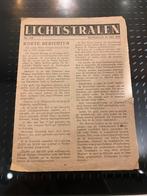 Verzetskrant “lichtstralen” Hillegom 1945, Verzamelen, Ophalen of Verzenden, Nederland