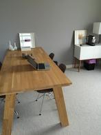 Eettafel Woood 220 x 95 cm, Huis en Inrichting, Tafels | Eettafels, Ophalen, Eikenhout, 200 cm of meer, 50 tot 100 cm