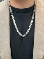 Zilveren Koningsketting - Massief & Plat Afgeprijsd!, Sieraden, Tassen en Uiterlijk, Kettingen, Ophalen of Verzenden, Zo goed als nieuw