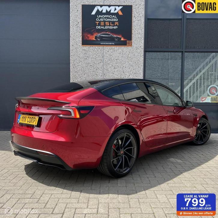 Tesla Model 3 Performance + PILLAR DELETE + TINTED RAMEN, Auto's, Tesla, Bedrijf, Te koop, Model 3, 4x4, ABS, Achteruitrijcamera
