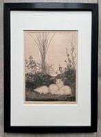 Jan Mankes 1889-1920 / Originele Heliogravure 4 Muizen 1923, Ophalen of Verzenden