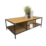 Actie! Salontafel Luna | 135 x 75 | Eiken | van €599,-, Ophalen, Gebruikt, TowerLiving, 100 tot 150 cm