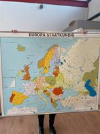 Wandkaart Europa Staatkundig, Antiek en Kunst, Antiek | Schoolplaten, Ophalen, Aardrijkskunde