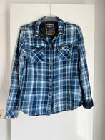 Jeans blouse van Dish met studs maat L (valt klein), Verzenden, Zo goed als nieuw, Blauw