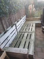 Europallets loungeset - Steigerhout look, Tuin en Terras, Tuinbanken, Ophalen, Gebruikt, Hout