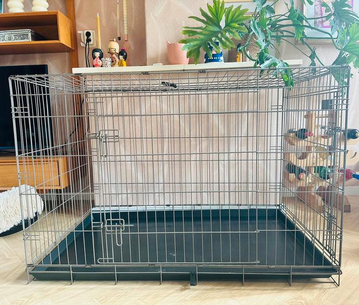 Grote bench Flamingo XXL Taupe, Dieren en Toebehoren, Hondenbenches, Zo goed als nieuw, Ophalen