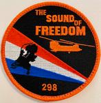 298 Squadron - The Sound of Freedom - Bevrijdingsdag patch, Ophalen of Verzenden, Zo goed als nieuw, Patch, Badge of Embleem