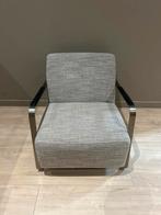 2x Zuiver Adwin Lounge Stoel Grijs, Huis en Inrichting, Fauteuils, Gebruikt, 75 tot 100 cm, Ophalen of Verzenden, Metaal