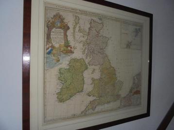 Originele gravure  1729 Great Britain en Holland Flaanders
