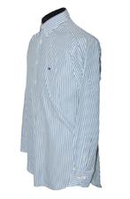 NIEUW ETRO overhemd, gestreept, blauw/wit,/taupe, Mt. 38, Nieuw, Blauw, Halswijdte 38 (S) of kleiner, ETRO