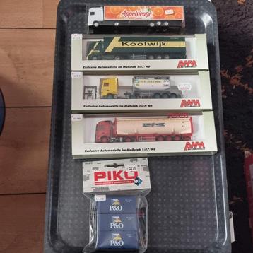 CONTAINER TRUCKS 1:87-H0 + PIKO beschikbaar voor biedingen