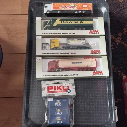 CONTAINER TRUCKS 1:87-H0 + PIKO, Hobby en Vrije tijd, Modeltreinen | H0, Zo goed als nieuw, Overige merken, Ophalen of Verzenden
