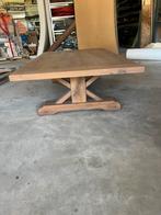 Massief eiken salontafel 180x100, Zo goed als nieuw, 150 tot 200 cm, Minder dan 50 cm, Rechthoekig
