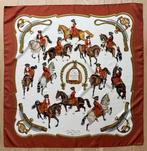 HERMÈS PARIS zijden sjaal Ledoux Reprise 90:90 cm, Ophalen of Verzenden, Zo goed als nieuw, Sjaal, Maat 46/48 (XL) of groter