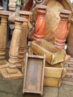 50%Korting antiek curiosa uit India Ornament olijfbak pilaar, Ophalen