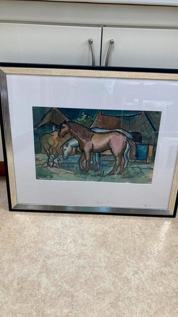 Uniek Schilderij Chris Ten Bruggen Kate (1920-2003) beschikbaar voor biedingen