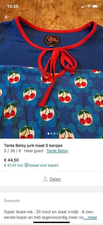 Tante Betsy maat S 