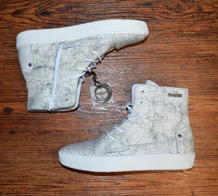 YELLOW CAB - leren boots exact green - maat 40, Kleding | Dames, Schoenen, Nieuw, Sneakers of Gympen, Overige kleuren, Ophalen of Verzenden