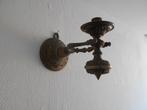antieke vintage scheepskandelaar brons., Antiek en Kunst, Ophalen of Verzenden, Koper of Brons