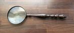 Antieke vergrootglas met stalen handvat, Antiek en Kunst, Ophalen of Verzenden
