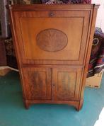 Mooi en antiek secretaire/klepbureau met Cuba mahoniehout., Ophalen, Gebruikt, ., .