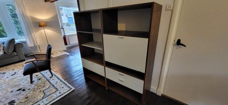 Pastoe Wandmeubel, ontwerp Cees Braakman, Huis en Inrichting, Kasten | Boekenkasten, Gebruikt, 150 tot 200 cm, 150 tot 200 cm