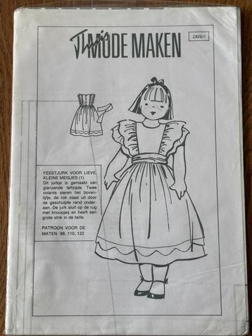 Patroon, feestelijk jurkje Vintage jaren 80 beschikbaar voor biedingen