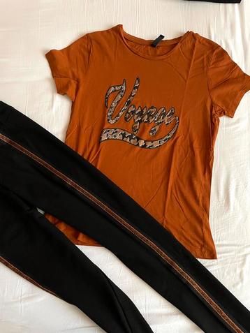 Eksept T shirt maat S cognacbruin beschikbaar voor biedingen