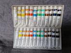 12 waterverf en 12 olieverf tubes, Ophalen of Verzenden, Gebruikt, Olieverf