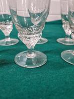 borrelglazen vintage gedraaide voet dun glas, Ophalen of Verzenden