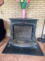 Knusse open haard met bijbehorende houtbak, Ophalen, Zo goed als nieuw, Hout, Houtkachel