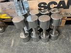 Chrome dumbells dumbbell set gewichten 7-8-9 en 10 kg, Ophalen, Dumbbell, Gebruikt, 7-8-9 en 10 kg